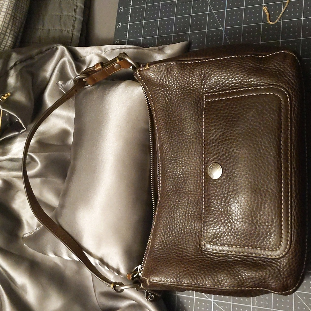 Coach Brown Pebbled Leather Hobo